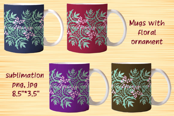 Discover the Beauty of Mugs Floral Ornament Sublimation