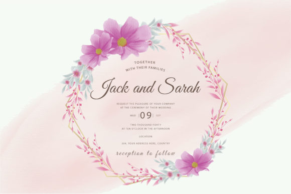 Elegant Premium Floral Frame with Gold