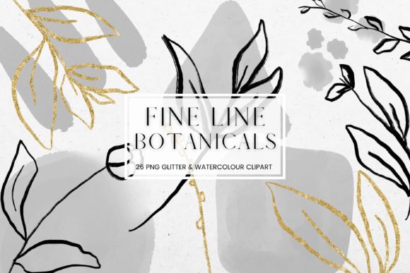 Enhance Your Creative Projects with Fine Line Floral and Watercolour Clipart