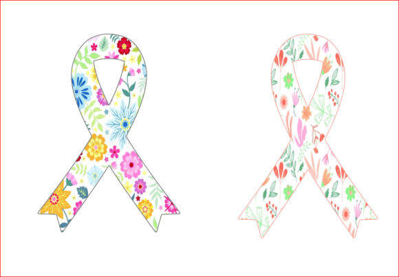 Enhance Your Projects with Breast Cancer Ribbon Floral PNG
