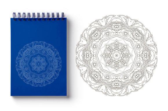Explore the Beauty of Mandala. Round Floral Ornament