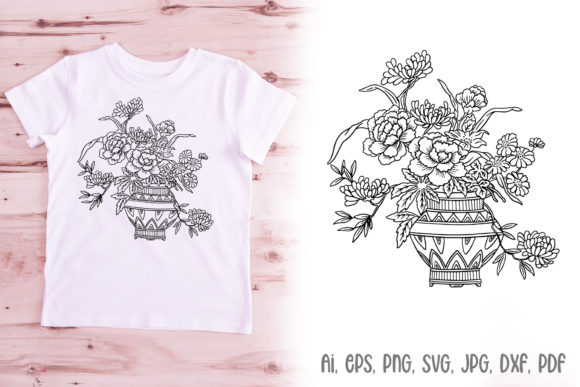 Exploring the Versatility of Floral Color Book SVG Flowers in Vase
