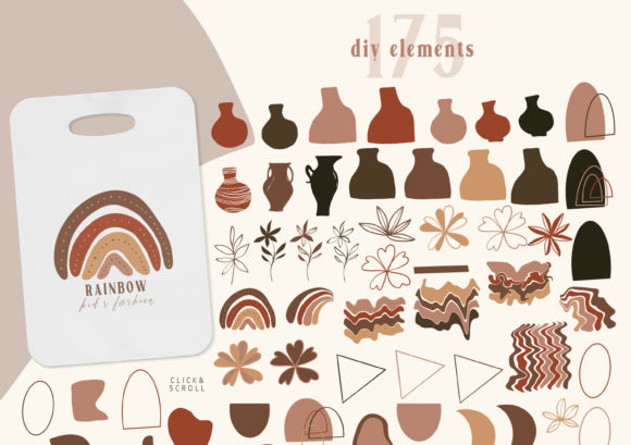 Fall Abstract Floral Elements- 175 Png: A Versatile Design Resource