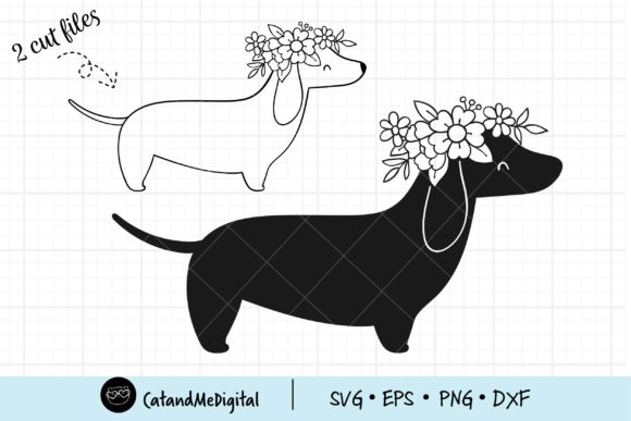 Floral Dachshund SVG: A Versatile and Charming Digital Asset