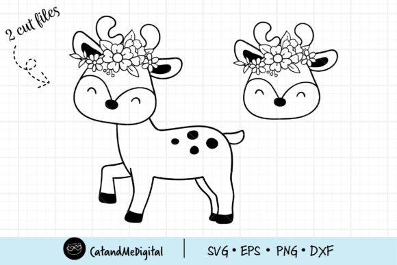 Floral Deer Svg: A Versatile and Charming Digital Asset for Craft Enthusiasts
