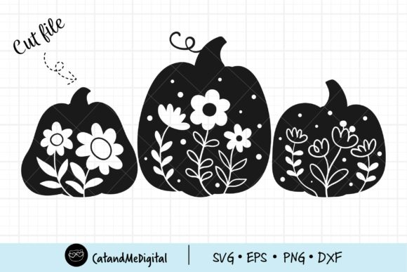 Floral Pumpkin Silhouette SVG: A Versatile Design for Your Creative Projects