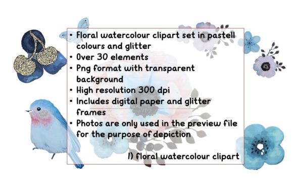 Floral Watercolour Clipart Set Pastel: A Versatile Tool for Creative Projects