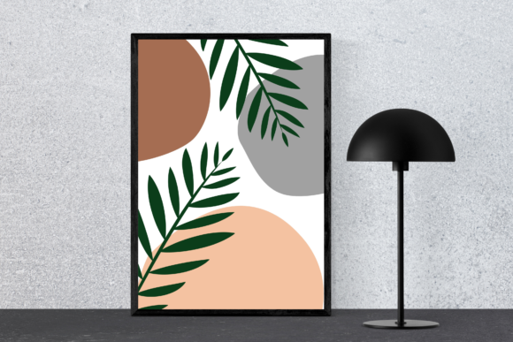 Transform Your Space with Abstract Floral Leaf Wall Art